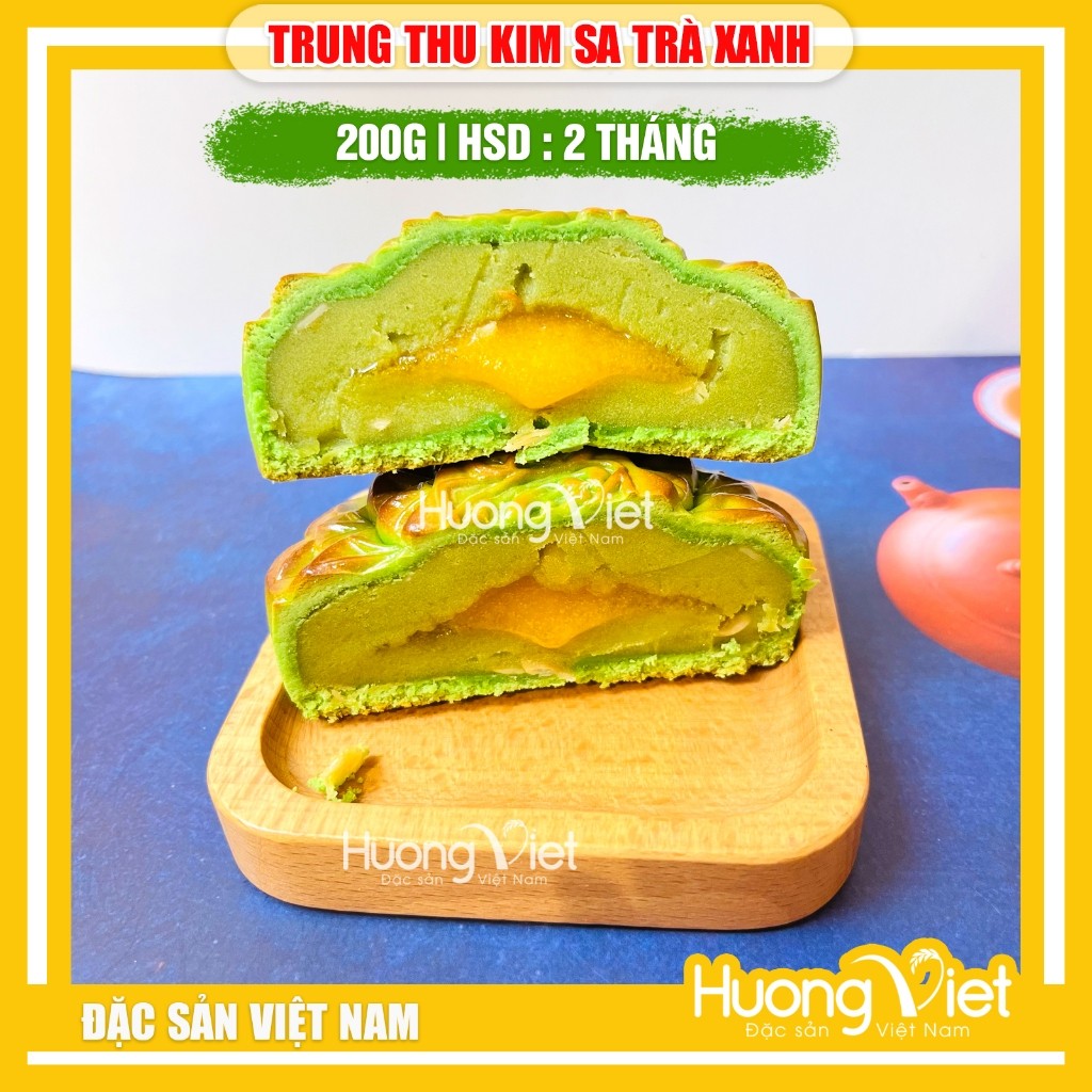 Bánh Trung Thu Kim Sa Trà Xanh 200g