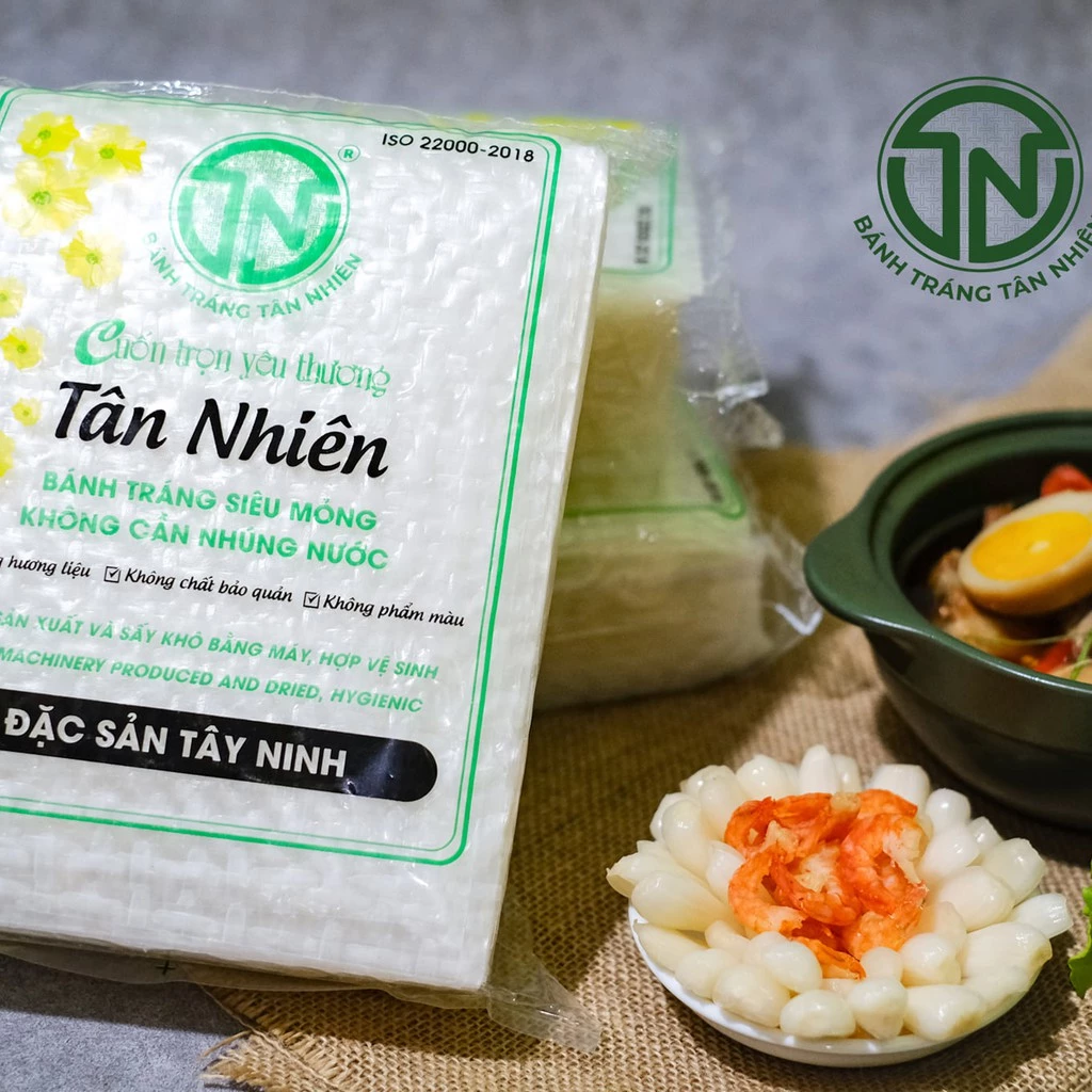 Bánh tráng cuốn rau Tân Nhiên 120g Bánh tráng cuốn rau Tân Nhiên 120g