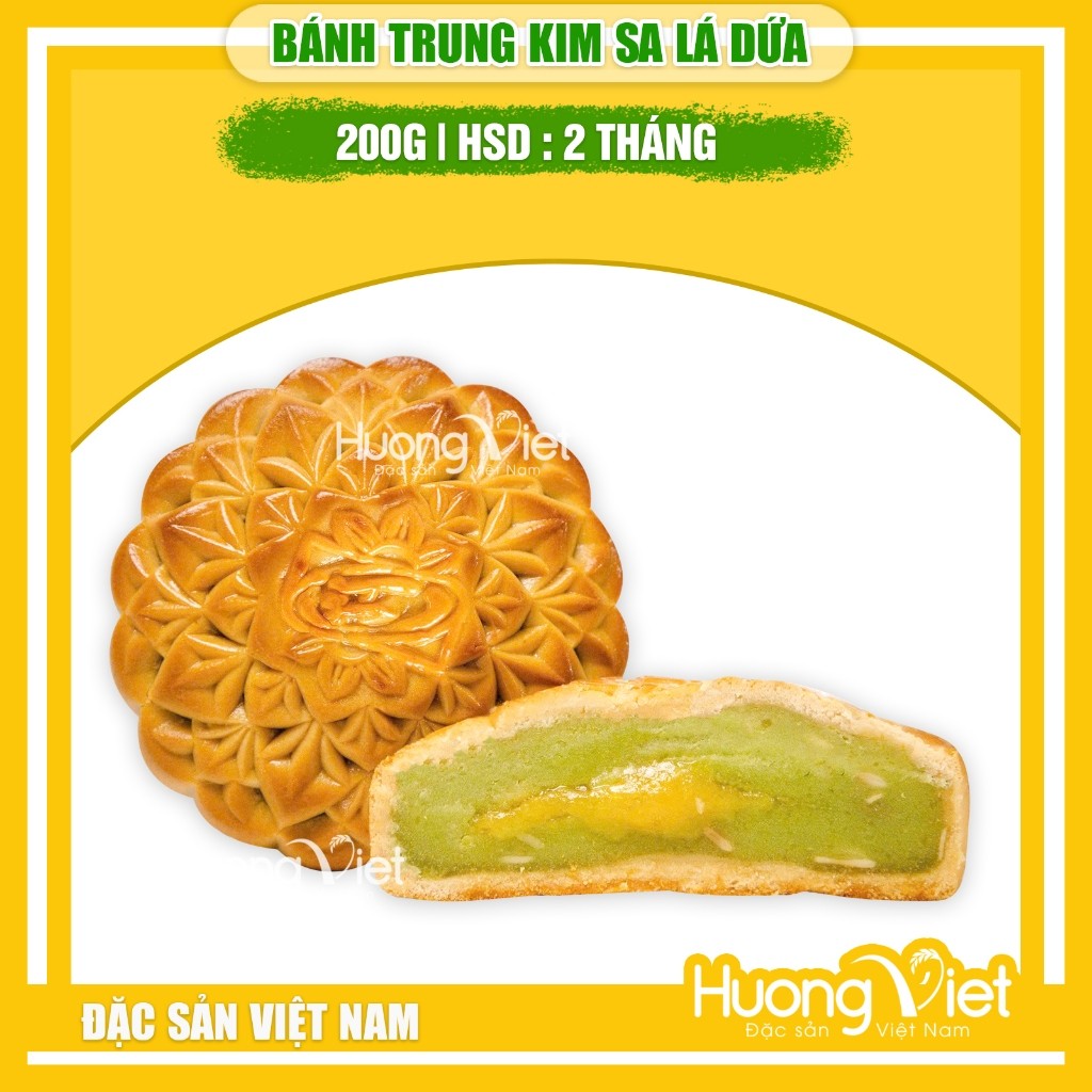 Bánh trung thu Kim sa lá dứa 200g