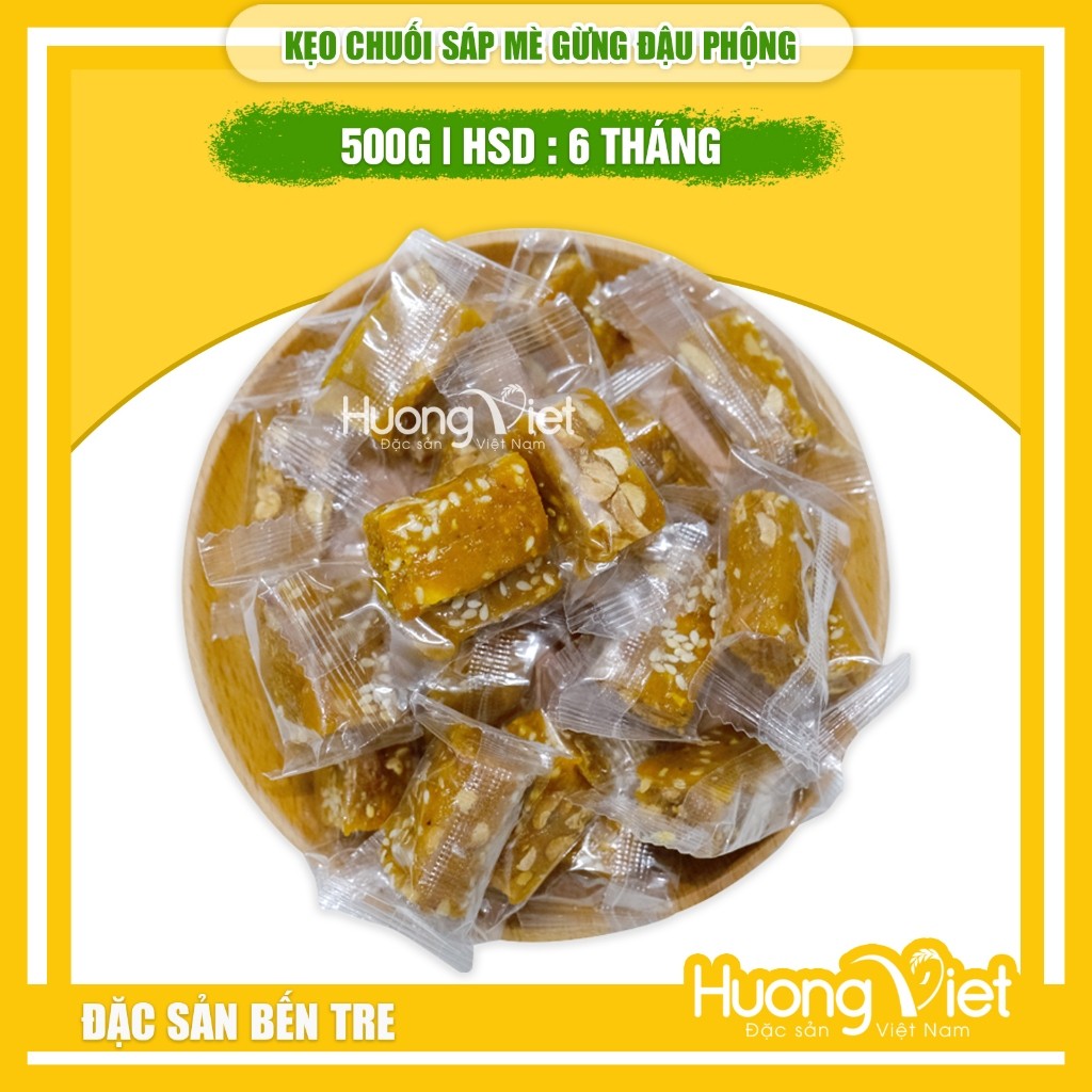 Kẹo chuối sáp Hồng Vân 500g